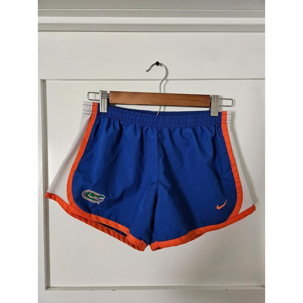 Nike Dri-Fit Florida Gators Youth L 12/14 Shorts Blue Orange Mesh Running Track